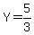 Y=5%2F3