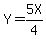 Y=5X%2F4