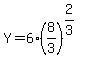 Y=6%2A%288%2F3%29%5E%282%2F3%29