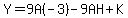 Y=9A%28-3%29-9AH%2BK