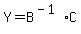 Y=B%5E%28-1%29C