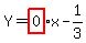 Y=highlight%280%29%2Ax+-1%2F3