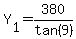 Y%5B1%5D=380%2Ftan%289%29