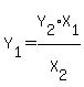 Y%5B1%5D=Y%5B2%5DX%5B1%5D%2FX%5B2%5D