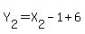 Y%5B2%5D=X%5B2%5D-1%2B6