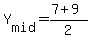 Y%5Bmid%5D+=%287%2B9%29%2F2