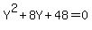 Y%5E2%2B8Y%2B48=0