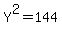 Y%5E2=144