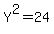 Y%5E2=24