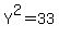 Y%5E2=33