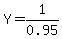 Y+=+1%2F0.95