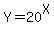 Y+=+20%5EX