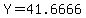 Y+=+41.6666
