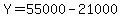 Y+=+55000+-+21000