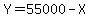 Y+=+55000+-+X