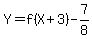 Y+=+f%28X%2B3%29+-+7%2F8