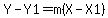 Y-Y1=m%28X-X1%29