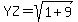 YZ=sqrt%281%2B9%29