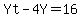Yt+-+4Y+=+16