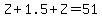Z%2B1.5%2BZ=51