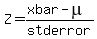 Z=%28xbar+-mu%29%2Fstderror