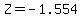 Z=-1.554