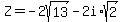 Z=-2sqrt%2813%29-2i%2Asqrt%282%29