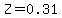 Z=0.31