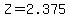 Z=2.375