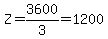 Z=3600%2F3=1200