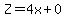 Z=4x%2B0