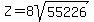 Z=8sqrt%2855226%29