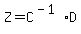 Z=C%5E%28-1%29D