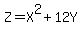Z=X%5E2%2B12Y