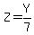 Z=Y%2F7