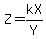 Z=kX%2FY