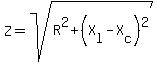 Z=sqrt%28R%5E2%2B%28X%5Bl%5D-X%5Bc%5D%29%5E2%29