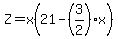 Z=x%2821-%283%2F2%29x%29