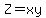 Z=xy