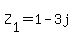 Z%5B1%5D=1-3j