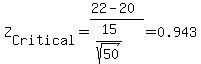 Z%5BCritical%5D+=+%2822+-+20%29%2F%2815%2Fsqrt%2850%29%29+=+0.943