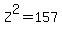 Z%5E2=157