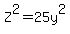 Z%5E2=25y%5E2