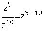 Z%5E9%2FZ%5E10+=+Z%5E%289-10%29