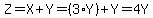 Z+=+X+%2B+Y+=+%283%2AY%29+%2B+Y+=+4Y