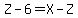 Z+-+6+=+X++-+Z