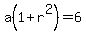a%281%2Br%5E2%29=6
