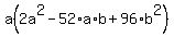 a%282a%5E2+-+52%2Aa%2Ab+%2B+96%2Ab%5E2%29