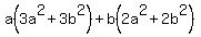 a%283a%5E2%2B3b%5E2%29+%2Bb%282a%5E2%2B2b%5E2%29