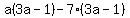 a%283a-1%29-7%283a-1%29